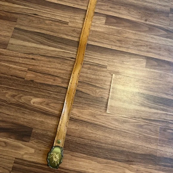 VTG 1978 Raintree Rodeo Equestrian Cowboy Belt With Brass Buckle - Picture 8 of 11